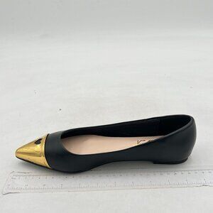 FOWT Gold Comfortable Slip On Pointed Toe Pumps Flats Daily Office Party Shoes